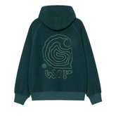 Hooded Helix Sweat - Deep Lagoon/Silver Pine